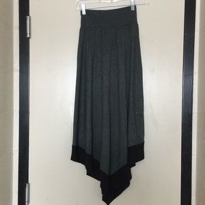 Grey and Black small handkerchief skirt